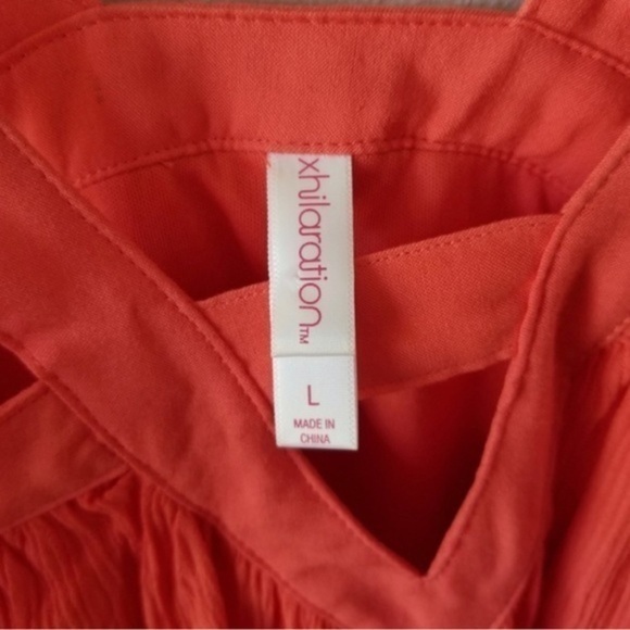 Xhilaration‎ | Cage Style Straps | Super Adorable Coral Dress Large | 0042 - Picture 3 of 5